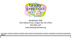 Desktop Screenshot of binkleypreschool.org